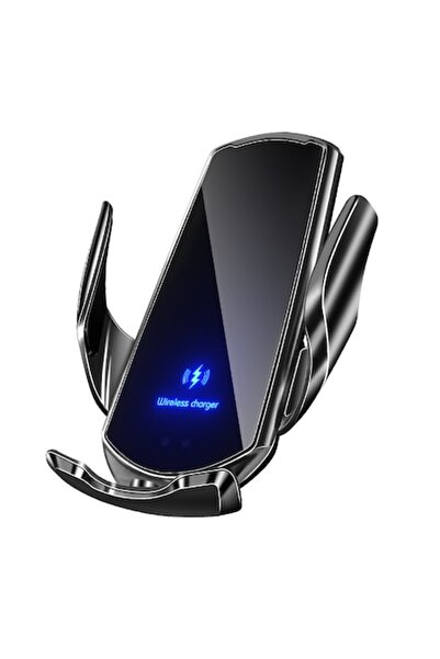 OEM Wireless Charging Car Phone Holder Q3 GTS Black - Compatible with All Mobile Phones