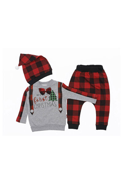 CRASSİ Christmas-Themed Suit Printed Suitable for Girls and Boys