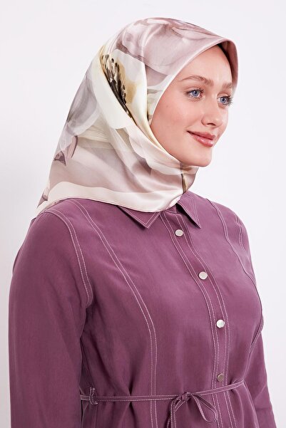 Levidor وشاح حريري ناعم بنمط زهور من سيرا