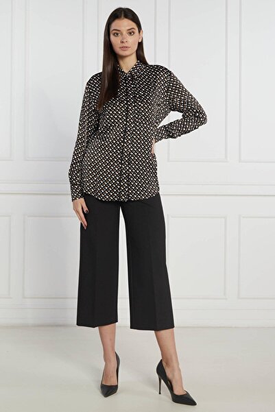 BOSS Monogram Desenli Regular Fit Kadın Gömlek Çok Renkli 960