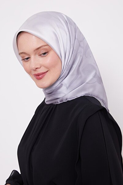 Levidor Κομψό κασκόλ με μοτίβο γκρι απόχρωσης