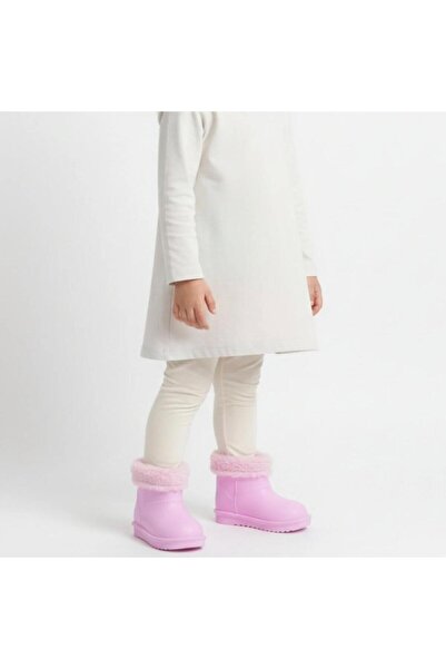 IGN Yağmur Çizmesi Soğuk Havaya Dayanıklı Kolay Giyim Kürklü Esnek Kaymaz Tab...