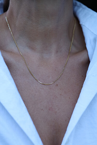 Yenigün Kuyumculuk 14 Ayar Altın 2 mm Tilki Kuyruğu Zincir