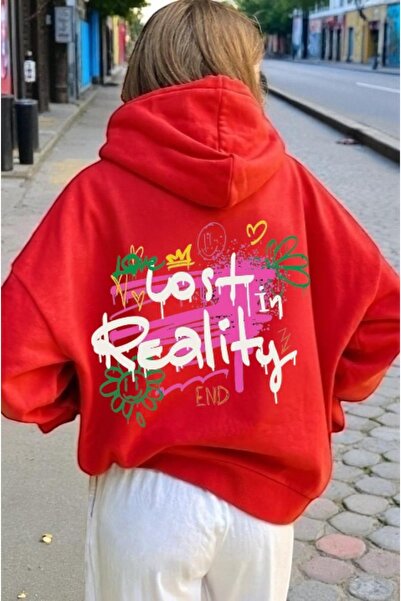 ArtYus Unisex izgubljena stvarnost šareni specijalni Štampano Pamuk Oversize ...