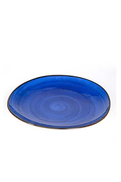 KAVO Large Porcelain Plate in Blue