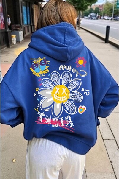 ArtYus Unisex X Papatya Colorat Special cu imprimeu Bumbac supradimensionat c...