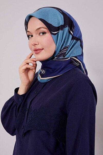 Levidor Seaweed Green Abstract Pattern Soft Scarf