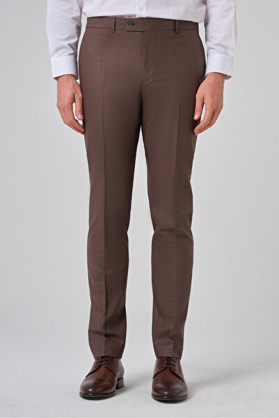 Morven Erkek KAHVE Klasik Slim Fit Dar Kesim Pantolon