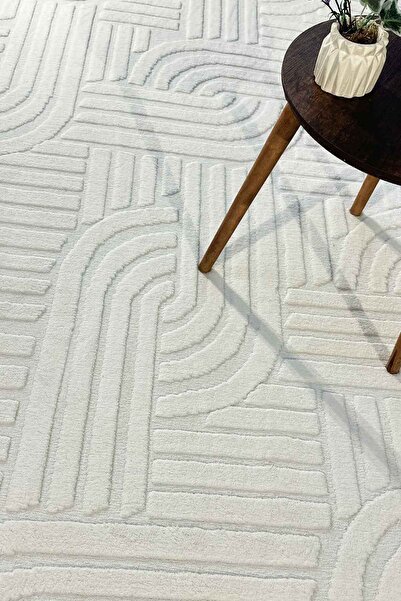 Decomia Home Siena Premium Plush Soft White Shaggy Carpet Non-Slip Area Rug for Living Room & Kitchen & Bedroom