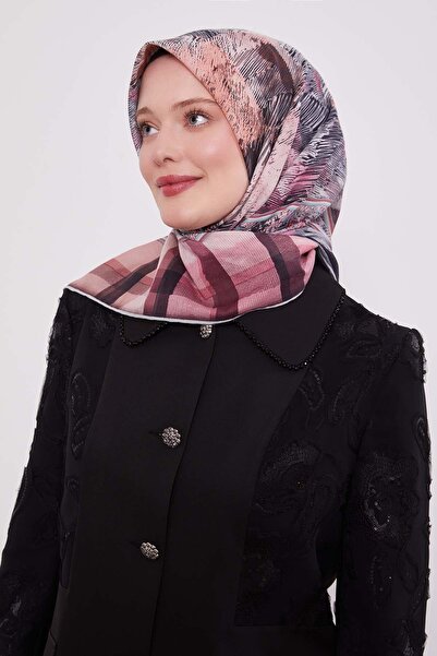 Levidor Ροζ καρό βαμβακερό κασκόλ