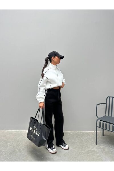 SOTE FASHION Fleece-Lined Tracksuit Set-L