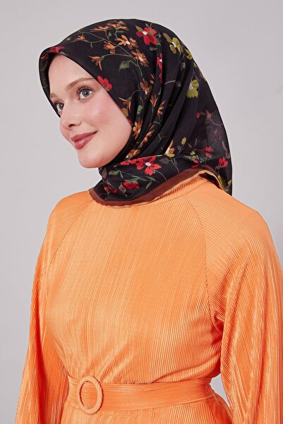 Levidor وشاح ناعم بنمط فرع زهرة القهوة