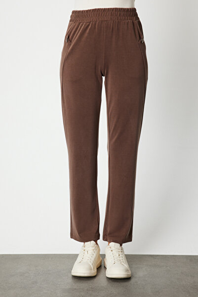 ON Γυναικείο Φούτερ με Λεπτομέρεια με Κουμπιά 66107 Καφέ