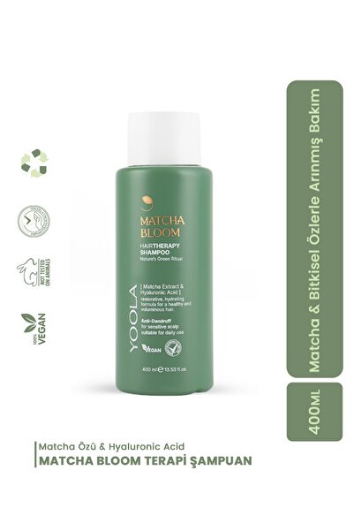 Yoola Matcha Bloom Antioksidan Nemlendirici Hairtherapy Şampuan 400 Ml