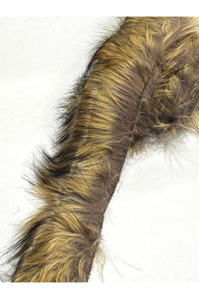 karantuhafiye Fur Strip / 5 cm / 1 Meter / Beige Black Coffee