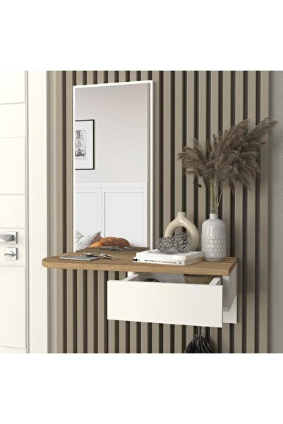 Dekorister Grovia Aynalı Dresuar Beyaz - Sepet