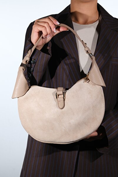 LuviShoes Bexley Mink Suede Genuine Leather Women's Shoulder Bag