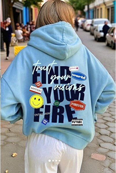 ArtYus Unisex Find Your Fire Colorat Personalizat cu imprimeu Bumbac supradim...