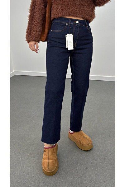 Narferita Berlin Lacivert Slim Kesik Paça Jeans