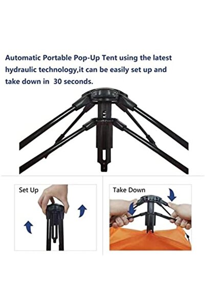 Generic Camping Tent for 7-8 Person, Easy Instant Pop Up Tent Automatic Tent, Assorted Color
