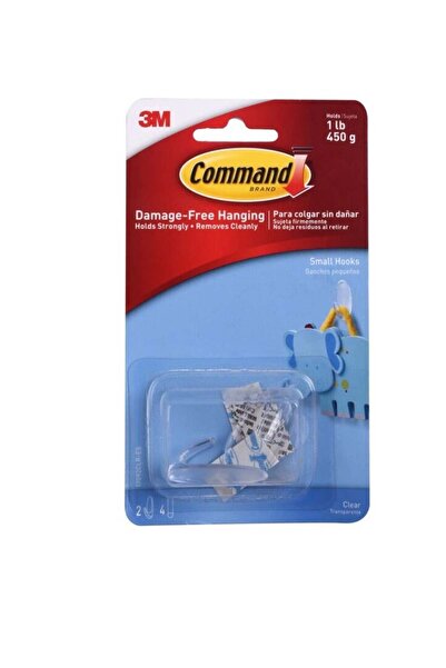 COMMAND Hook Small Transparent (2 Pieces)