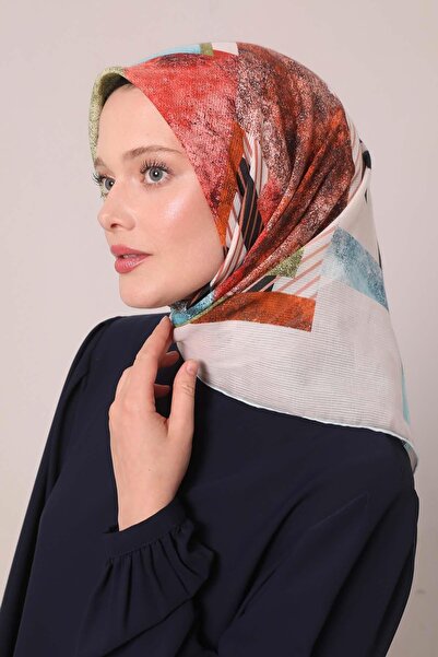 Levidor Baby Blue Zebra Pattern Cotton Scarf