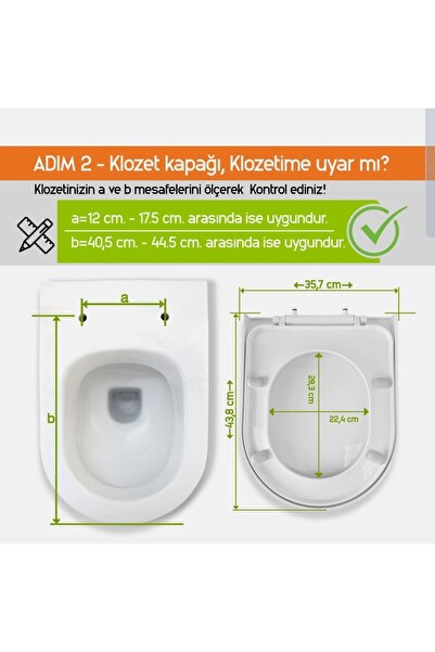 NKP Slim Inci Yavaş Kapanan Klozet Kapağı