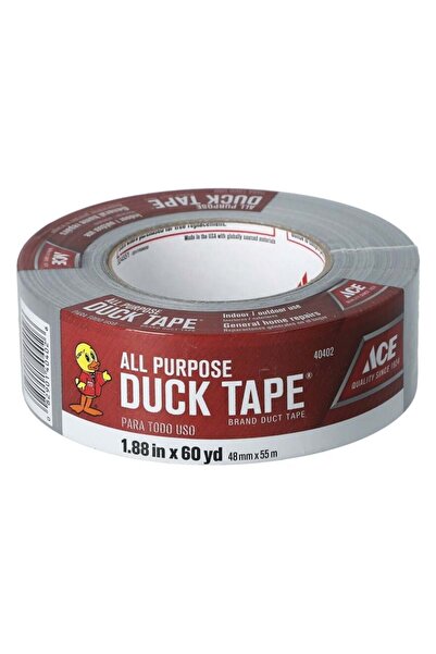 ACE Waterproof Duck Tape for Indoor and Outdoor Use, Gray 1.88 in × 60 yd