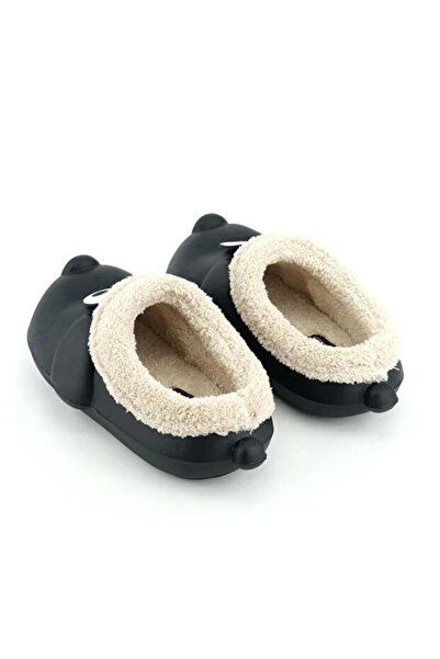 MODVALU Unisex Kışlık Hafif Taban Ev Bahçe ve Islak Zemine Uygun Eva İçi Peluşlu Figürlü Ev Botu