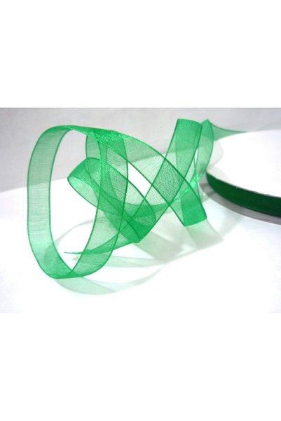 adin tasarım Green Ribbon Christmas Ribbon Organza Ribbon Decoration Packaging Ribbon 22.5 m