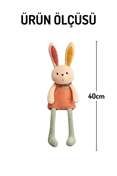 Nandy Home Cute Rabbit Plush Toy with Extended Legs - Children's Room Decor and Toy