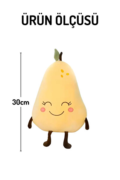 Nandy Home Smiling Pear Figured Plush – Children's Room Decor and Toy