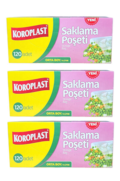 Koroplast Storage Bag Medium Size 120Pcs X 3 Pieces