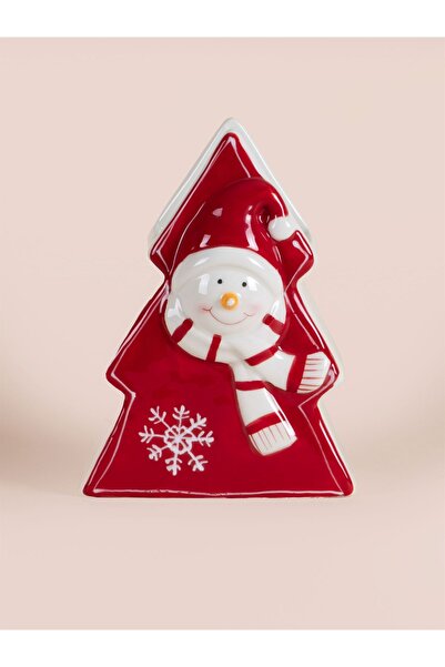 RİVO HOME DECOR Decorative Christmas Tree Object Vase 13X9X19 cm