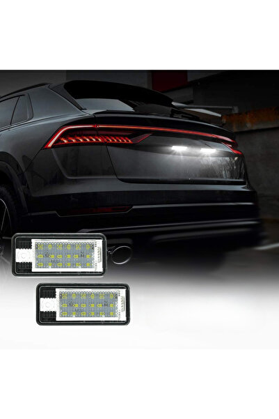 MaxTech Set 2 lampi LED numar inmatriculare dedicate Audi A4 B6 B7 A3 A5 A6 A8 Q7 RS4, IP 67 impermeabil