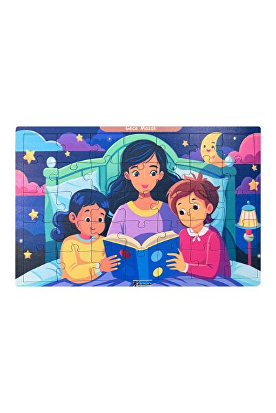 KESKİN COLOR لغز خشبي تعليمي للأطفال 35 قطعة - فوق 3 سنوات - قطعة واحدة - 20×...