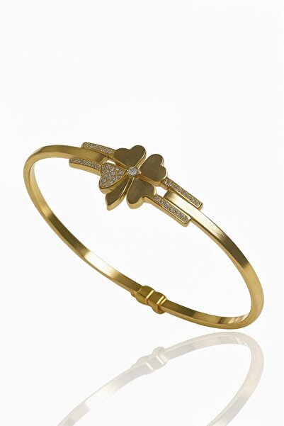 Hakan Güler Kuyumculuk Altın Yonca Model Kelepçe Bilezik