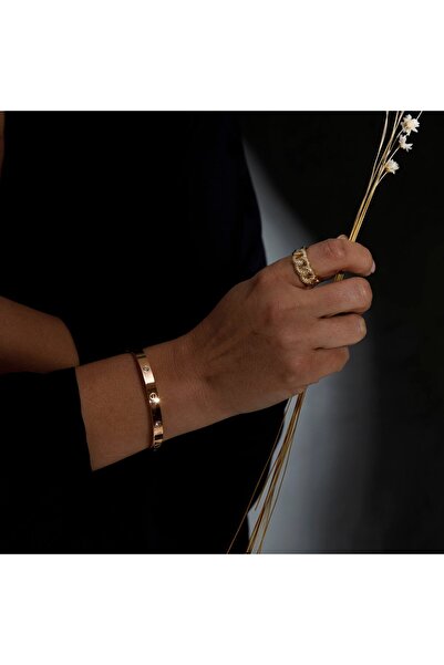 ElectraStore Love Fixed Bracelet With Zirconia Crystals