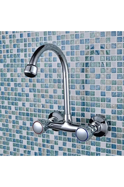 KORMAN Baterie de perete, cromată, cu cioc rotativ – Baie modernă