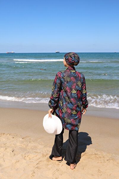 DLC Tekstil Hijab Patterned Plain Swimsuit Set of 3