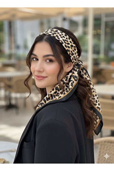 tarzınısec Eșarfă cu model Leopard Estacraft Şal Bandana 70x70cm