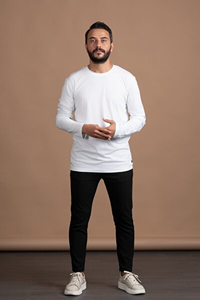 Paul Martin Regular Fit Crew Neck Rayon Fabric Full Lycra Long Sleeve Sweatshirt
