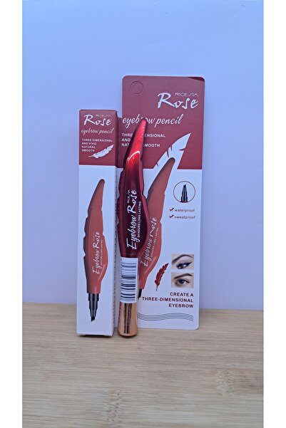 blackleg Rose Yaprak Model Kaş Kalemi 24 Saat Etkili Siyah 1 Adet