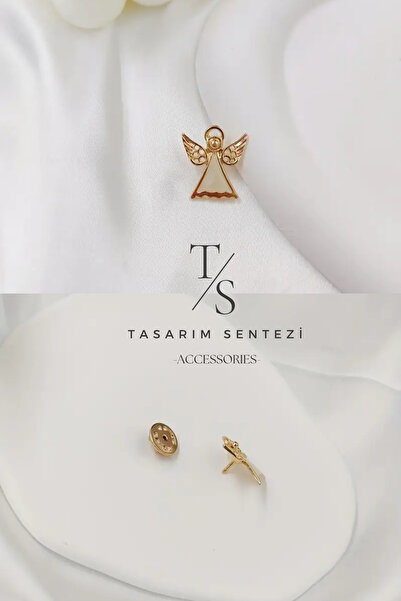 Tasarım Sentezi Broş Metal Rozet Melek Haresi Peri Mini Yaka Kıyafet Şapka Ta...