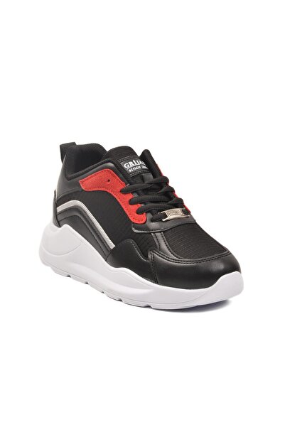 WALKWAY 051 g Black-Burgundy Unisex Sports Shoes