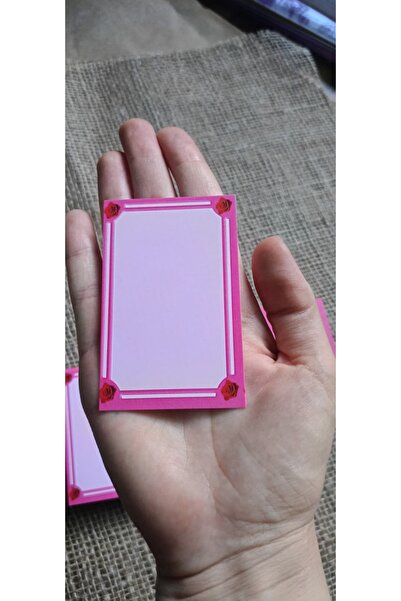 hobidaşım “Blossom Pink” Set of 10 Floral Cards – Elegant Design in Pink Tones