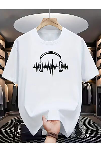 LAVİTTA Music Themed Black Men's T-Shirt