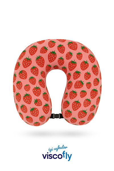 Viscofly Pernă de călătorie ortopedică - Pernă pentru gât - 30*30*10 cm - 100...