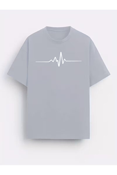 LAVİTTA Men's Heartbeat Printed T-Shirt