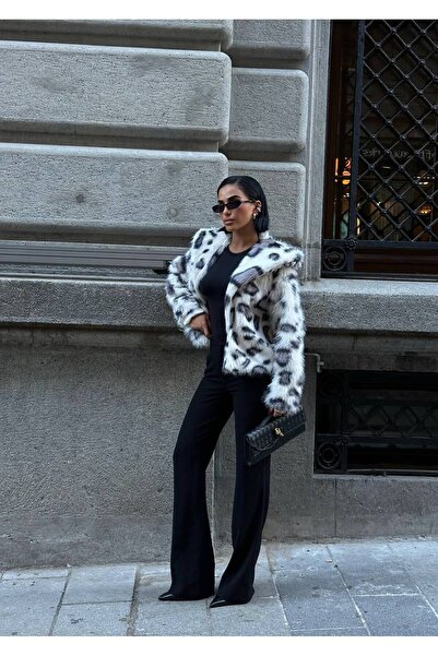 MY DEPO Women's Fur Coat with Collar Detail – Stylish, Modern, and Elegant Winter Outerwear